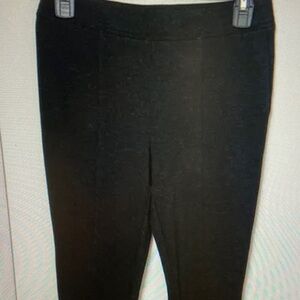 Talbots Black Cropped Ponte Knit Ankle Pants